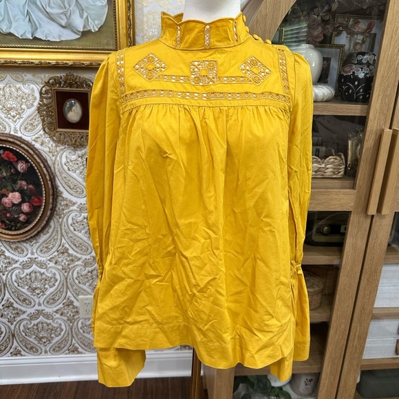 Free People Yellow Women's Top size Small - Picture 2 of 9